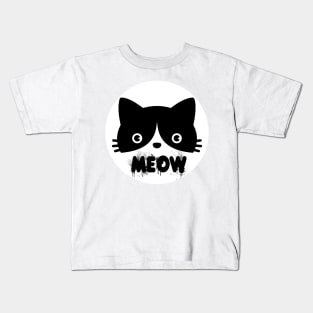 Meow tee design birthday gift graphic Kids T-Shirt